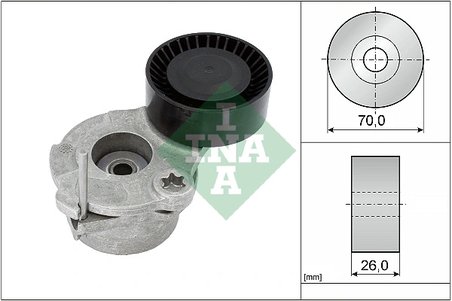 INTINZATOR CUREA DISTRIBUTIE INA 534 0630 10 - Compatibil cu AUDI, VW