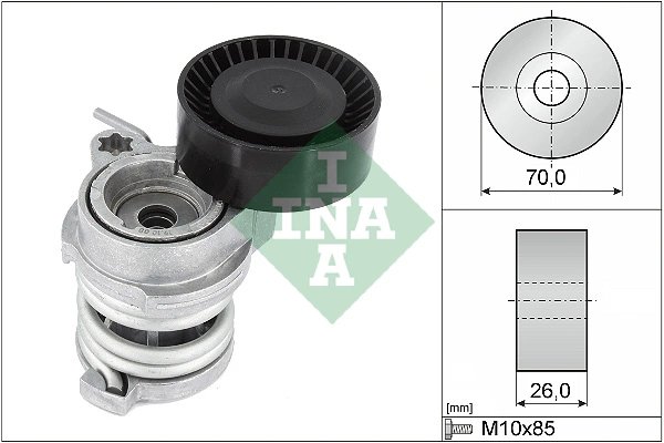 INTINZATOR CUREA DISTRIBUTIE INA 534 0708 10 - Compatibil cu BMW, BMW (BRILLIANCE)