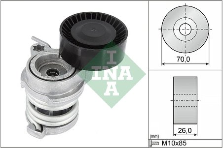 INTINZATOR CUREA DISTRIBUTIE INA 534 0708 10 - Compatibil cu BMW, BMW (BRILLIANCE)