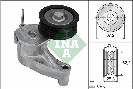 INTINZATOR CUREA DISTRIBUTIE INA 534 0710 10 - Compatibil cu VOLVO, VOLVO ASIA