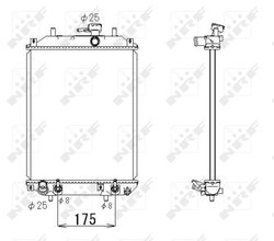 Radiator racire motor NRF 53414