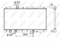 Radiator racire motor NRF 53429