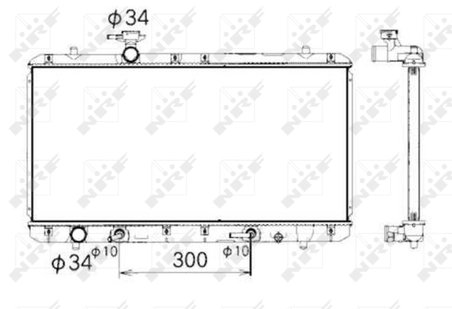 Radiator racire motor NRF 53429