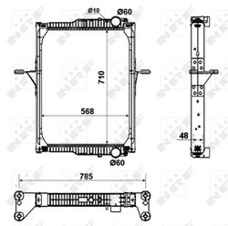 Radiator racire motor NRF 53432