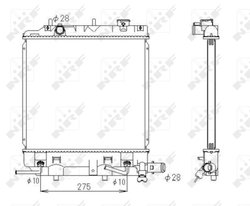 Radiator racire motor NRF 53434