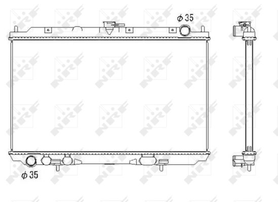 Radiator racire motor NRF 53438
