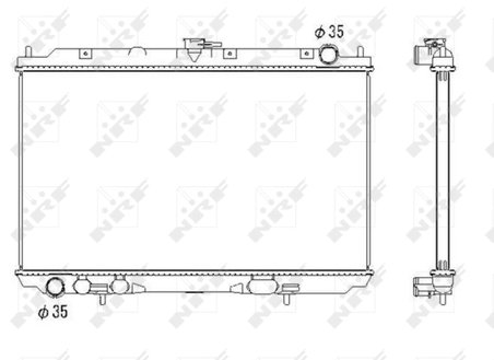Radiator racire motor NRF 53438