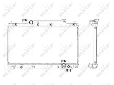 Radiator racire motor NRF 53439