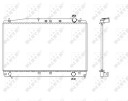 Radiator racire motor NRF 53466