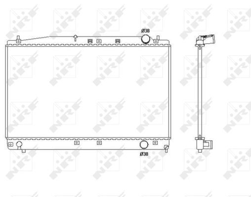 RADIATOR RACIRE MOTOR NRF 53466 - Compatibil cu TOYOTA