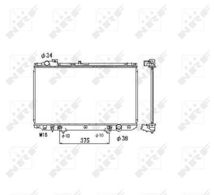 RADIATOR RACIRE MOTOR NRF 53467 - Compatibil cu LEXUS