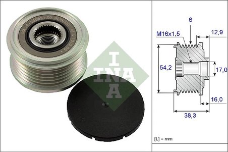 Fulie alternator INA 535 0062 10
