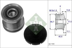 Fulie alternator INA 535 0085 10