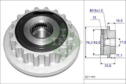 Fulie alternator INA 535 0118 10