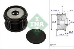 Fulie alternator INA 535 0237 10
