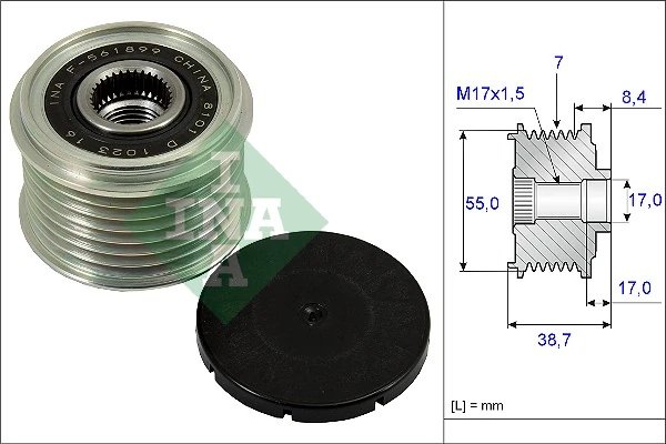 FULIE ALTERNATOR INA 535 0239 10 - Compatibil cu INFINITI, MERCEDES-BENZ, NISSAN, NISSAN (DFAC), RENAULT