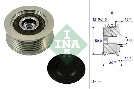 Fulie alternator INA 535 0241 10