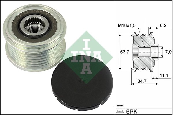 FULIE ALTERNATOR INA 535 0327 10 - Compatibil cu OPEL, VAUXHALL
