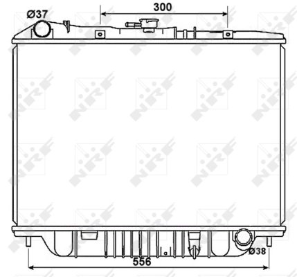 Radiator racire motor NRF 53517