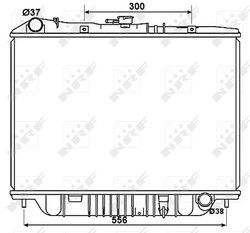 Radiator racire motor NRF 53517