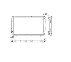 Radiator racire motor NRF 53528
