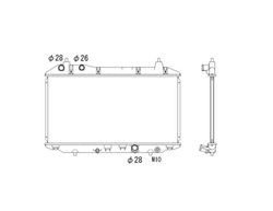 Radiator racire motor NRF 53529