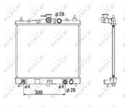 RADIATOR RACIRE MOTOR NRF 53535 - Compatibil cu NISSAN