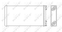 Schimbator caldura incalzire habitaclu NRF 53544