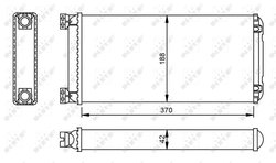 Schimbator caldura incalzire habitaclu NRF 53549