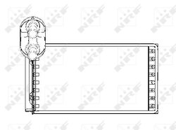 Schimbator caldura incalzire habitaclu NRF 53550