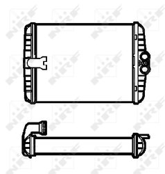 Schimbator caldura incalzire habitaclu NRF 53552
