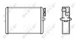 Schimbator caldura incalzire habitaclu NRF 53559