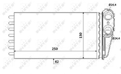 Schimbator caldura incalzire habitaclu NRF 53560