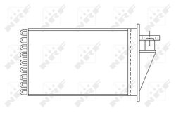 SCHIMBATOR CALDURA INCALZIRE HABITACLU NRF 53565 - Compatibil cu FIAT
