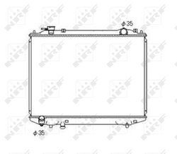 Radiator racire motor NRF 53567