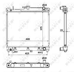 RADIATOR RACIRE MOTOR NRF 53569 - Compatibil cu SUZUKI
