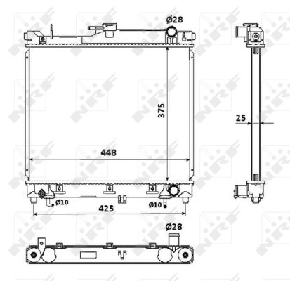 RADIATOR RACIRE MOTOR NRF 53569 - Compatibil cu SUZUKI