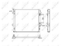 Radiator racire motor NRF 53575