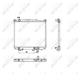 Radiator racire motor NRF 53576