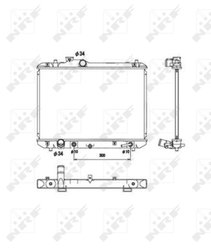 Radiator racire motor NRF 53578