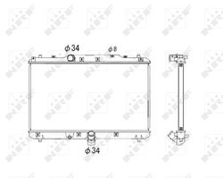Radiator racire motor NRF 53579
