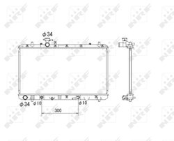 Radiator racire motor NRF 53580