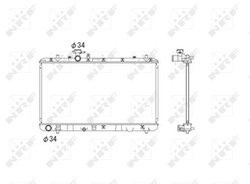RADIATOR RACIRE MOTOR NRF 53581 - Compatibil cu FIAT, SUZUKI