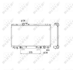 Radiator racire motor NRF 53586