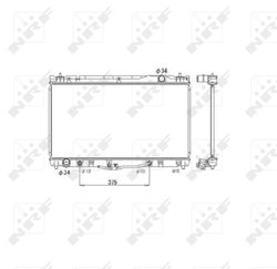 Radiator racire motor NRF 53588