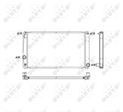 Radiator racire motor NRF 53589