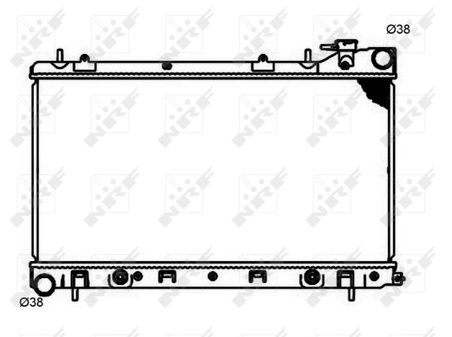 Radiator racire motor NRF 53597