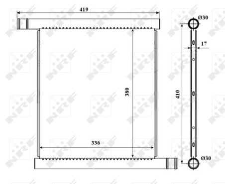 Radiator racire motor NRF 53598