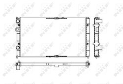 RADIATOR RACIRE MOTOR NRF 53632 - Compatibil cu SEAT, VW