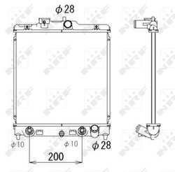 Radiator racire motor NRF 536355
